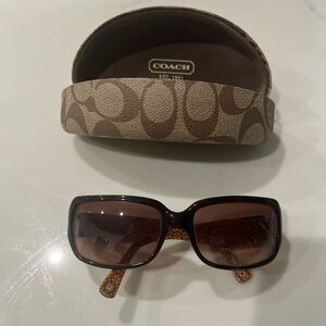 Ladies Coach sunglasses with hard case